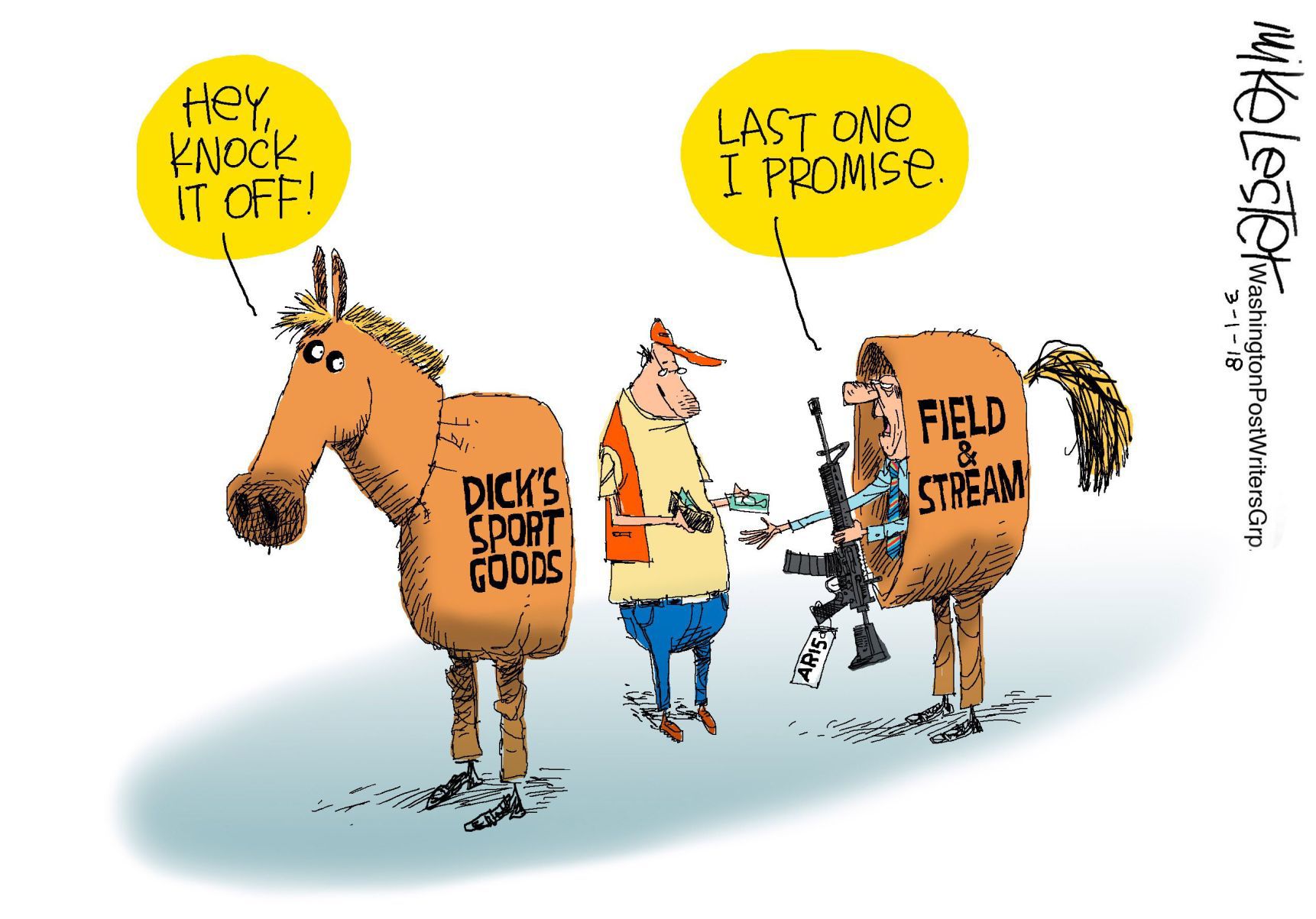 Mike Lester cartoon